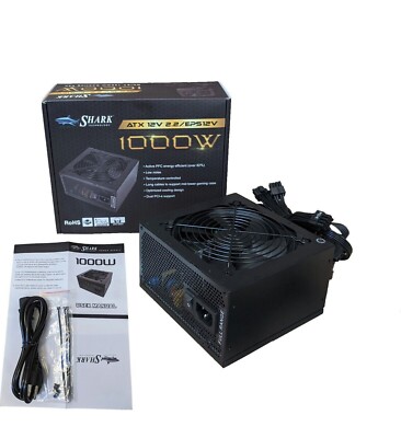 New 1000W Dual PCI-E Quiet PSU for NVIDIA GeForce GTX 970 Graphic Card Gaming PC