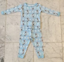 Disney Infant Size 18 Months Blue Olaf 2-Piece Snug Fitting Pajamas YS-502
