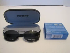 NWT COCOONS OVAL CLIP ON SUNGLASSES OV5 51 L6118G POLARe W/CASE