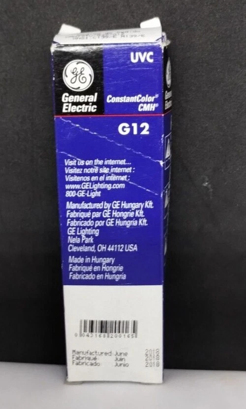 General Electric (GE) UVC G12 ConstantColor CMH 70Watt (20016)...New in Box - Image 3 of 4