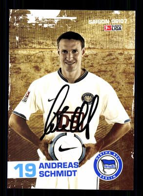 Andreas Schmidt autograph card Hertha BSC Berlin 2006-07 original + A 130606