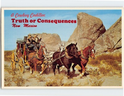 Postcard A Cowboy Cadillac Truth or Consequences New Mexico USA | eBay