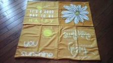 Miulee set of 4 Throw Pillow Covers You are My sunshine Red 18' x 18" inches New