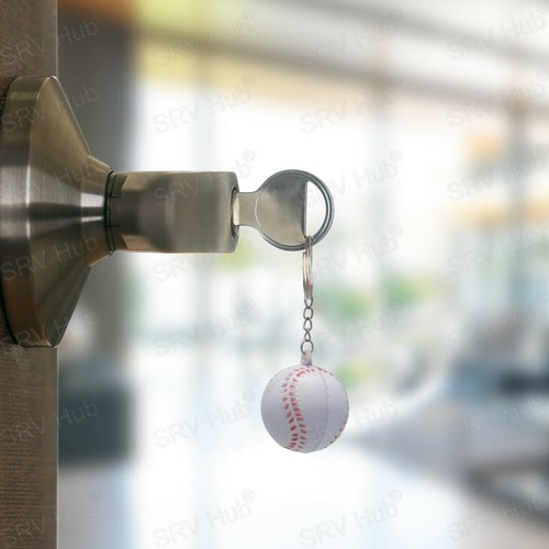 9cm Foam Sponge Basketball/Football/Baseball/Tennis Keyring/Keychain,Kids Gift - Picture 27 of 49