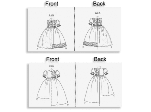 2003 Childs Girls Summer Dress Sewing Pattern Choice 2-8 Butterick 4057 OOP - Picture 3 of 3