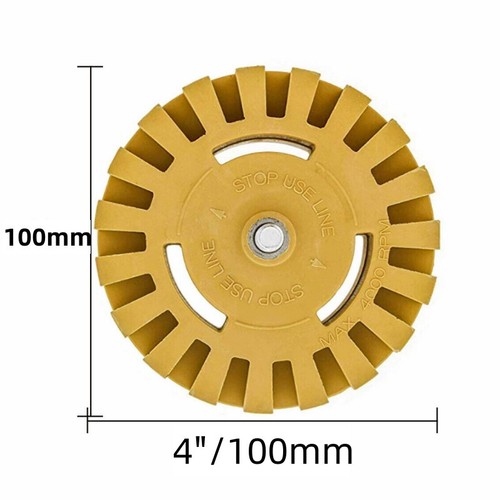 4" Caramel Tractor Wheel Pinstripe Remover Adhesive Tape Eraser Residue Removal - Afbeelding 7 van 7
