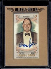 Ben Soffer Auto. 2021 Topps Allen & Ginter @Boywithnojob Autograph