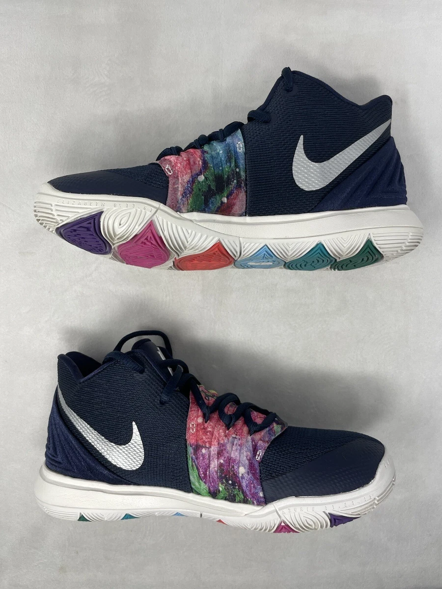 Nike Kyrie 5 GS Galaxy AQ2456 900 Multi Color Size 4Y Basketball