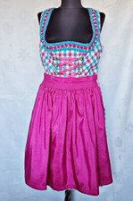 DRESS VINTAGE LANDHAUS TRACHTEN TYROL OKTOBERFEST DIRNDL PLAID WOMENS US 14 EU42