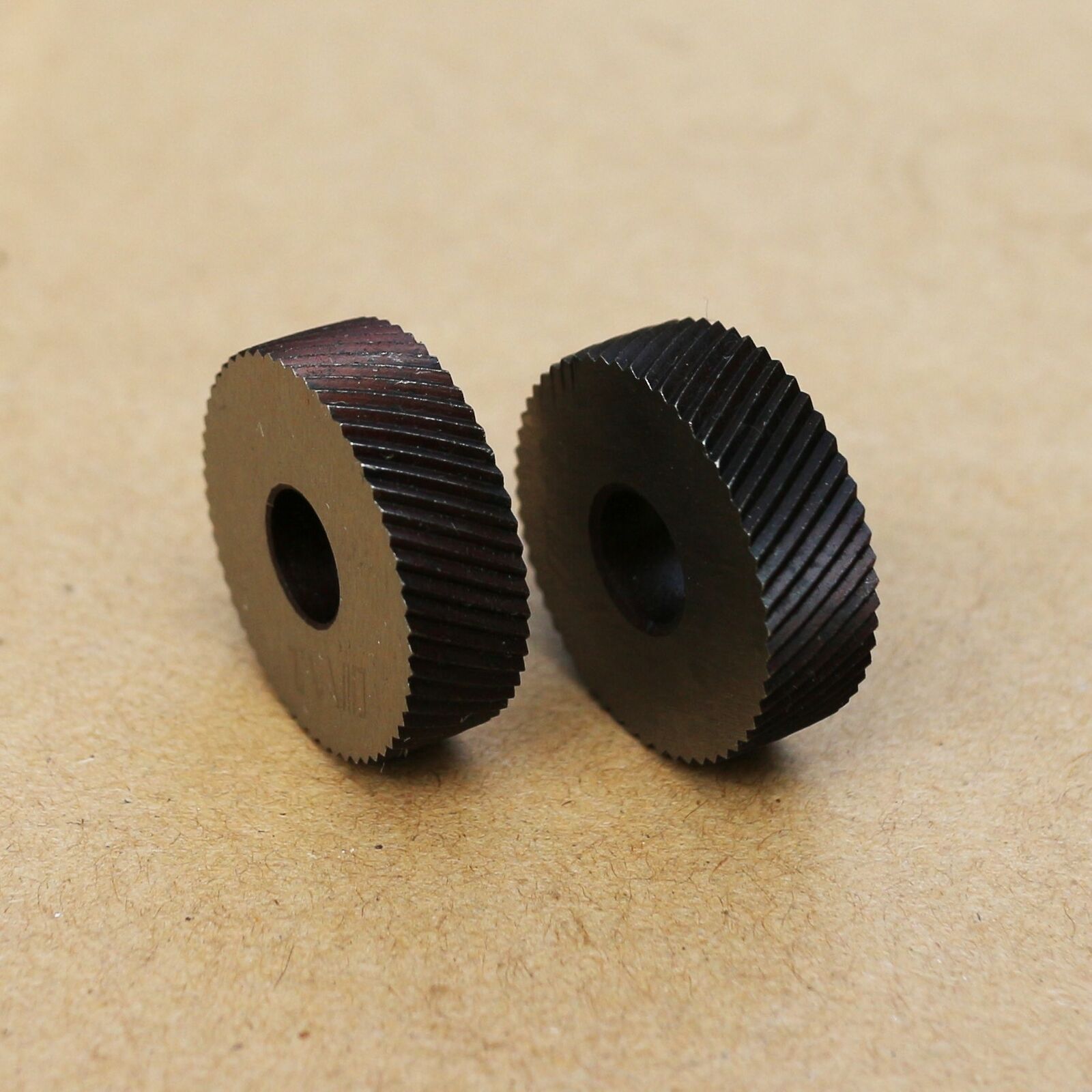 Knurling Wheels Pair Knurl Right Left Course OD 26mm 