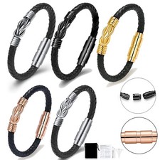 Cremation Urn Bracelet for Ashes Jewelry for Women Men Infinity Memorial Bangle