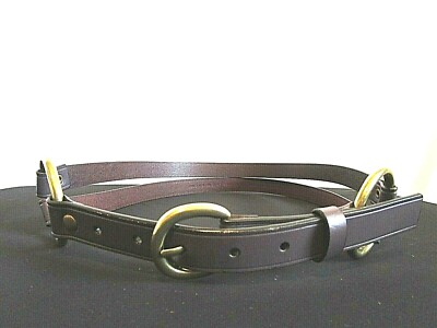 LEATHER belt 2 inches wide with brass buckle. EUC Buy 2 Inch Belt With Brass Buckle Full Grain Leather  main image 3