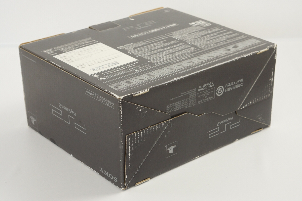 SONY PlayStation2 SCPH-37000 B箱付き PS2 Console ZEN BLACK SCPH-37000 B Tested System Made in