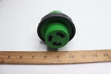 Basic Compact Adapter Grounding Single To Single Green 30 Amp 4-Wire to 3-Wire