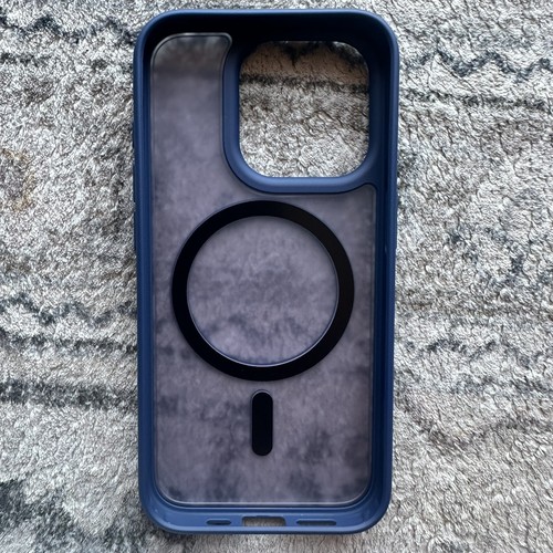 Shenzhen Huiyu Blue Mag Safe Magnetic Cellphone Case For Apple iPhone 15 Pro - Picture 3 of 4