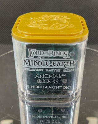 Middle Earth Strategy Battle Game ANGMAR DICE SET 8 DICE GREEN/BLACK