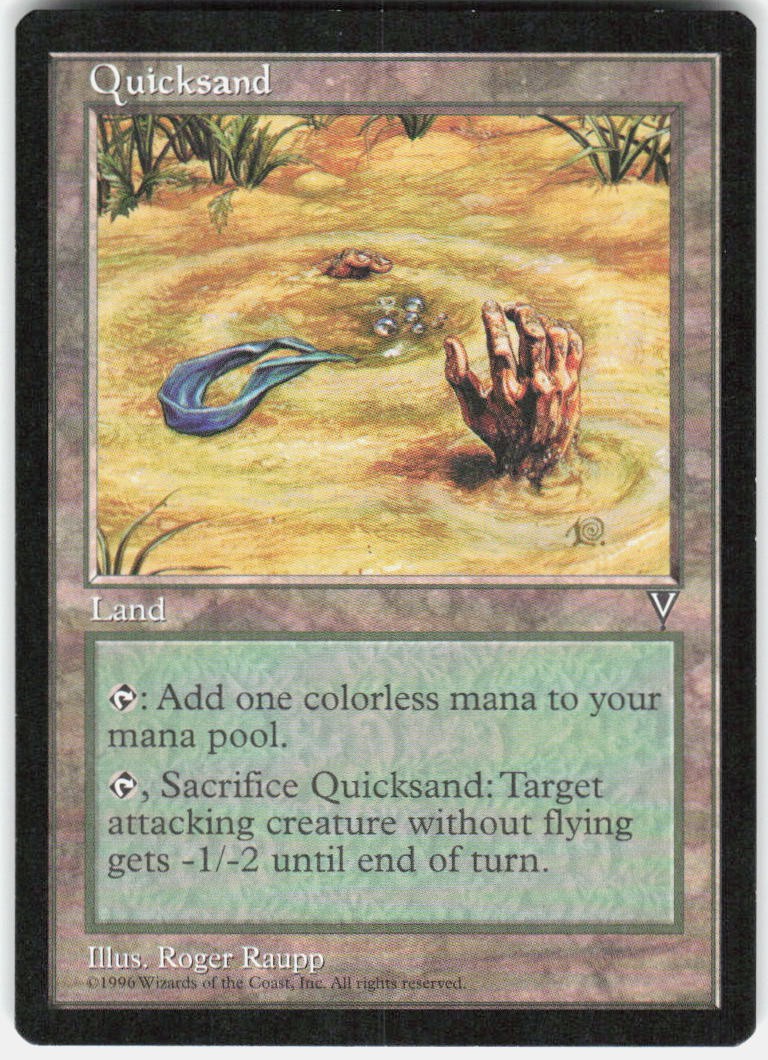 Quicksand Uncommon Visions Magic: The Gathering Heavily Played