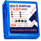 Heavy Duty Waterproof Tarp for Canopy, Boat, RV, Pool Covers - Indoor/Outdoor...