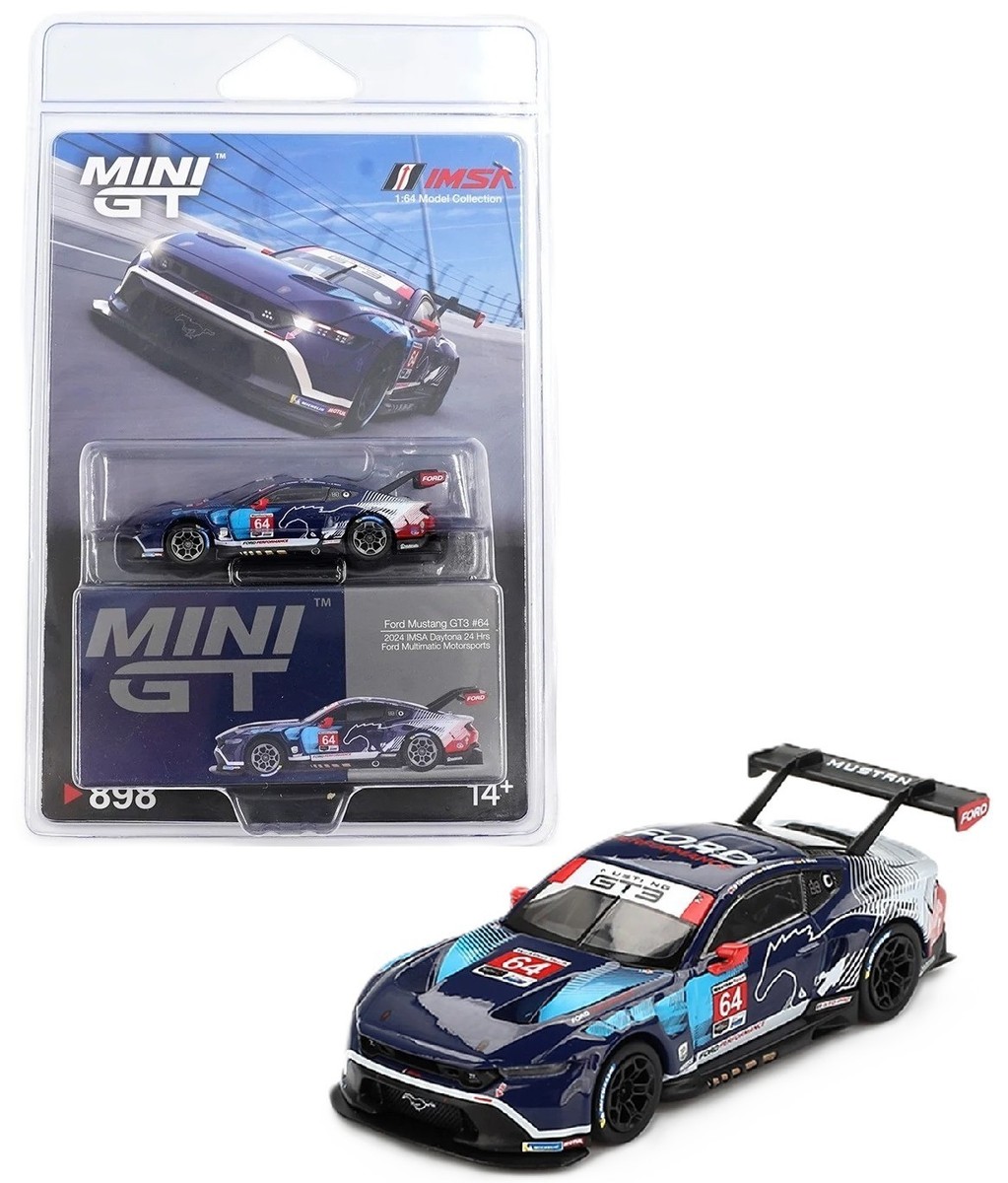 ミニカー Ford Mustang GT3 #26 DAYTONA EDITION Mini GT 1:64 Ford Mustang GT3 #64 Ford Multimatic Motorsports IMSA