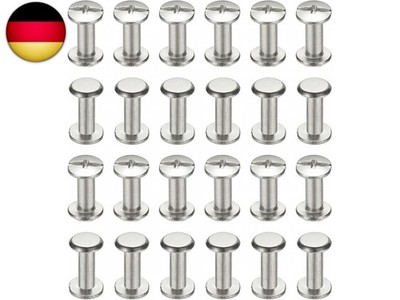 PATIKIL 24 Sets Chicago Schrauben, 3x8mm(DxH) Chicago Schrauben Phillips