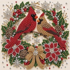 Christmas Cardinal Pearl Diamond Art Kit for Adults