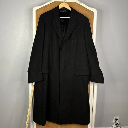 VTG Brooks Brothers Coat Mens 40 Long (Tagged 39) 1950s Overcoat Topcoat Wool image 2