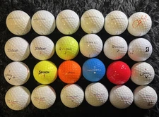 Assortment Of 24 Golf Balls Titleist Pro V1, TP5, Kirkland, Callaway (3A-4A)