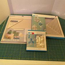 Martha Stewart Crafting Templates + Scoring Board w/  Paper Storage Box
