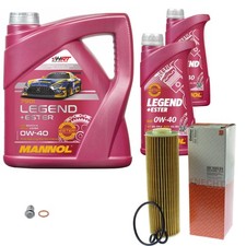 MAHLE &Ouml;lfilter 6 L MANNOL Legend+Ester 0W-40 f&uuml;r Mercedes-Benz C-Klasse SLK