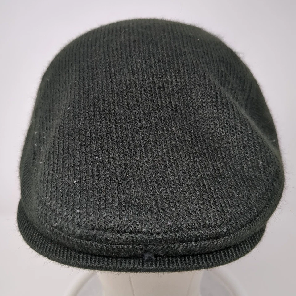 Levi's Fitted Newsboy Cap Black Medium Flat Fleece Lined Blank Polyester - Image 2 of 4