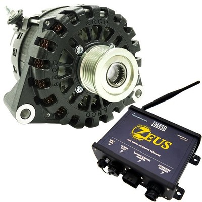 ARCO Zeus A8000-48V 8kW N62 Alternator w/Clutch Pulley & Zeus High-Energy...