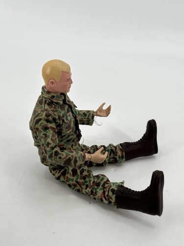 Vintage 1964 Gi Joe 12" Figur bemalt Kopf Action Soldat original blond - Bild 7 von 17