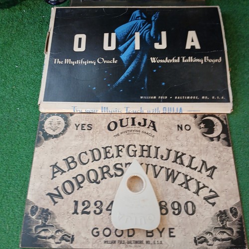 Vintage William Fuld Ouija Brett BALTIMORE MD geheimnisvolles ORAKEL BESCHREIBUNG LESEN