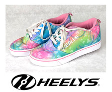 Heelys Pro 2 Multicolored Rainbow Rolling Lace Up Skate Shoes Youth 6 Women's 7
