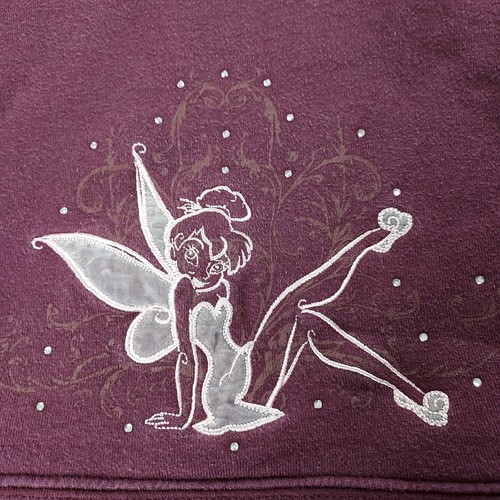 Walt Disney World Womens Purple Tinkerbell 1/4 Zip Pullover Sweatshirt Size 2XL - Picture 4 of 9