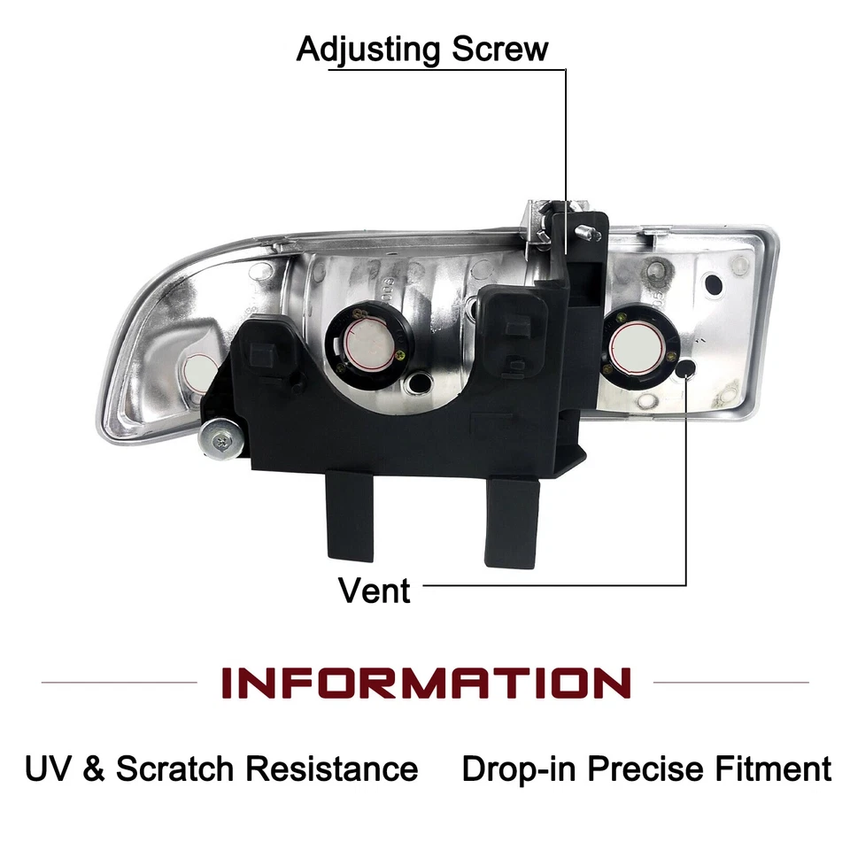 Faros negros para Chevy S10/Blazer 1998-2005 faros de parachoques izquierda y derecha Foto 3 de 4
