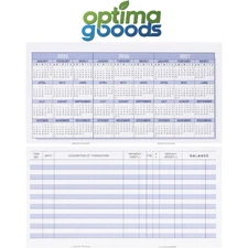 20 Pack Checkbook Registers for Personal/Business Bank Account Ledger Book.