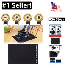 High-Density Non-Slip Mat for Safe Workouts with Elliptical  Pedal Machines