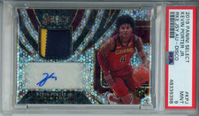 Kevin Porter Jr 2019 Select Fast Break Prizm  RC AUTO  Jersey Patch 15/25 psa 9