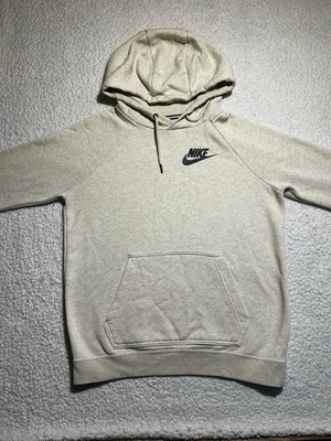 As-Is Nike Sportswear Club Fleece Hoodie Mens Small Oatmeal Cream AJ6315-258