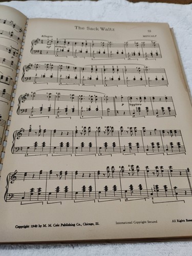 1940 Album Of Favorite Waltzes Cole Edition M M Cole Publishing Co. Music Book - Picture 14 of 24