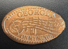 Georgia On My Mind Elongated Smashed Flattened Pressed Penny (0512)
