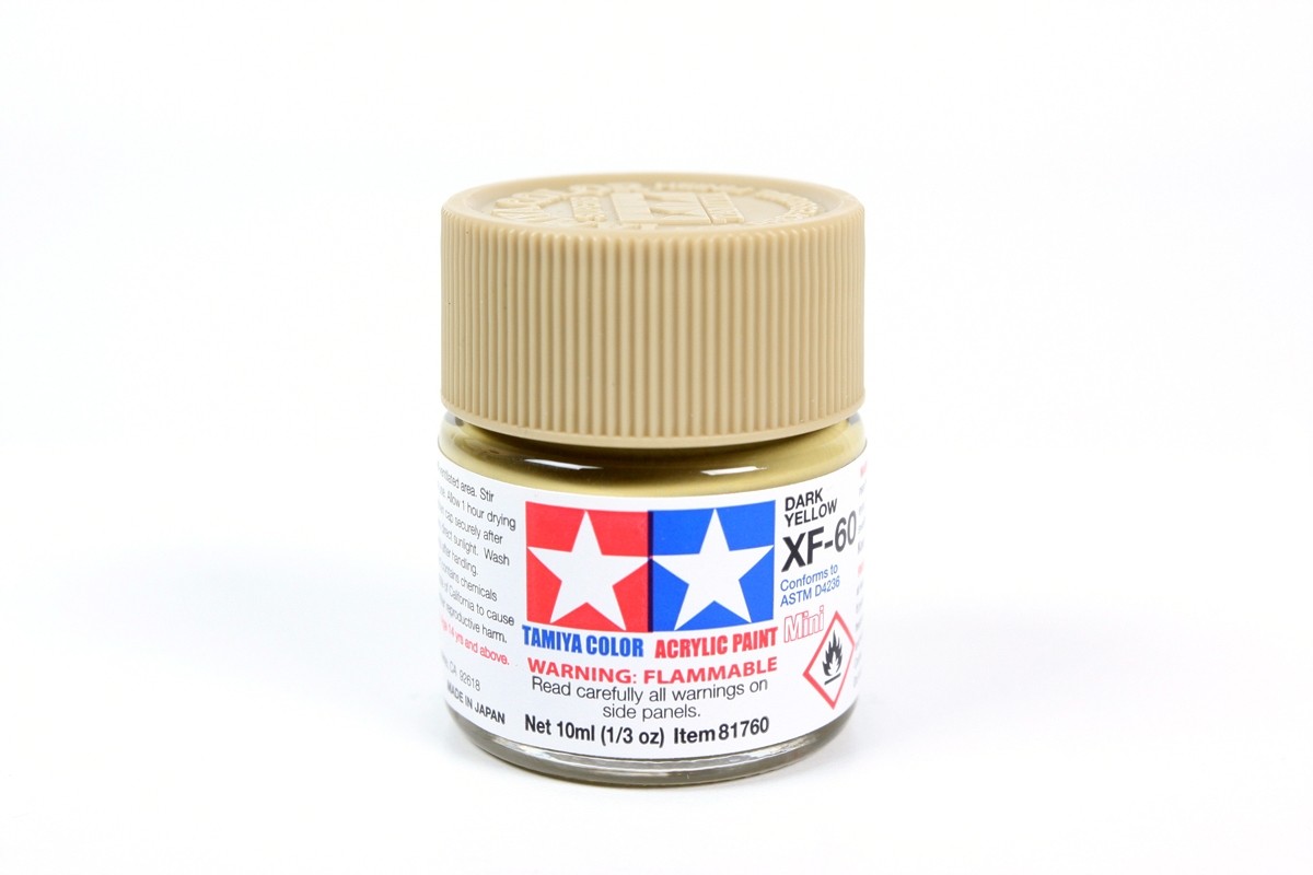 Tamiya XF-60 Dark Yellow Acrylic Paint 10ml