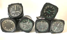 Vintage Airplane Dashboard Gauges Manufactured By Borg Amphenol Lear Lot  Of 6