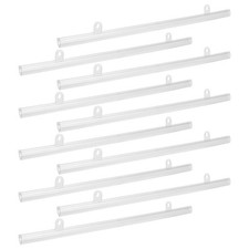 FRCOLOR 10pcs PVC Poster Hanger Rail Strip Bar Frame for Home Map Display