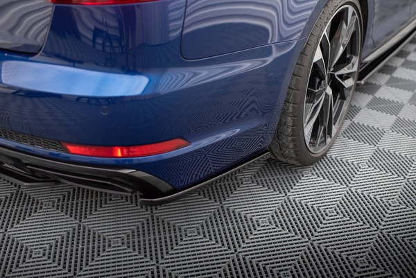 Heck Ansatz Flaps Diffusor FüR Audi A4 Competition B9 Schwarz HeckschüRze-image