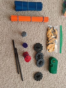 k'NEX Knex doubleshot coaster and 521 super value and extra cars used mixed lot