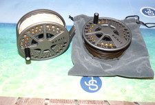 Lamson  USA  Konic 3.5 large arbor salmon fly reel  3-7/8 + s/spool + bag