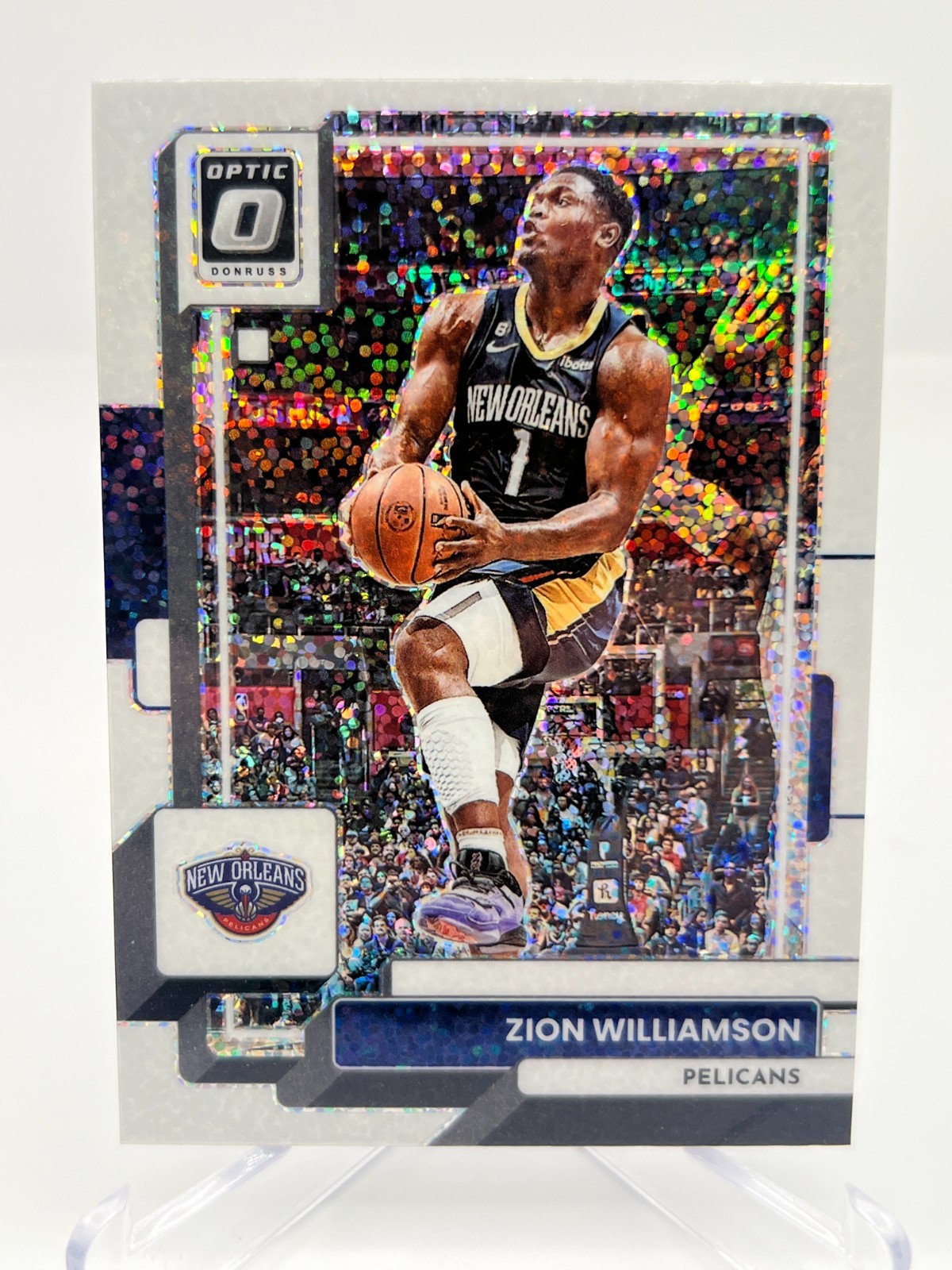 2022-23 PANINI DONRUSS OPTIC ZION WILLIAMSON WHITE SPARKLE NO. 181 PELICANS