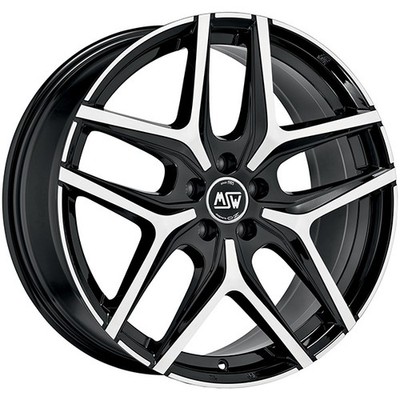 ALUFELGE MSW MSW 40 FUR AUDI S5 - S5 AVANT 8X19 5X112 GLOSS BLACK FULL POLISHED
